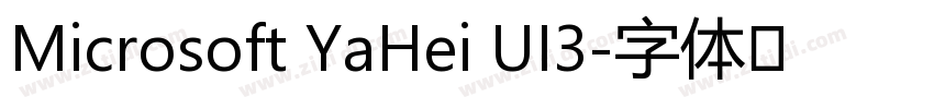 Microsoft YaHei UI3字体转换